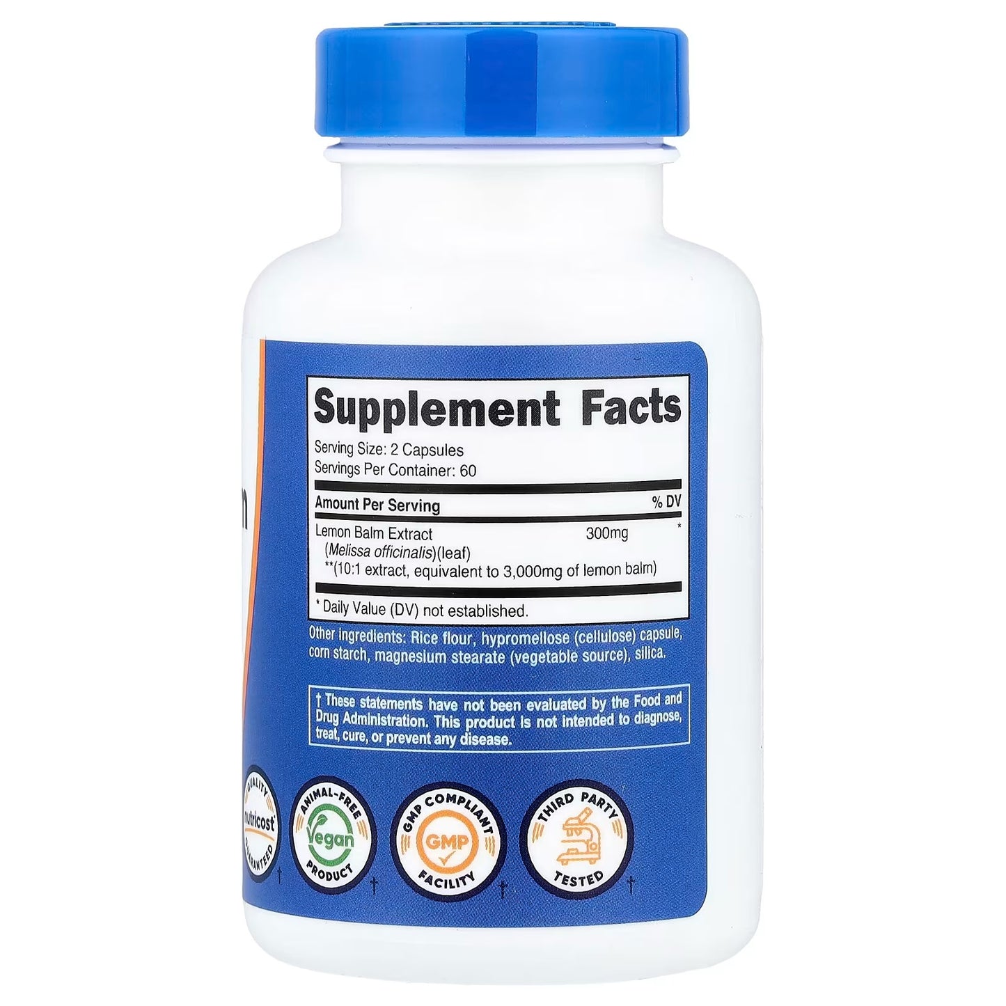 Nutricost Lemon Balm Extract – 120 Capsules, 60 Servings, Herbal Botanical Supplement