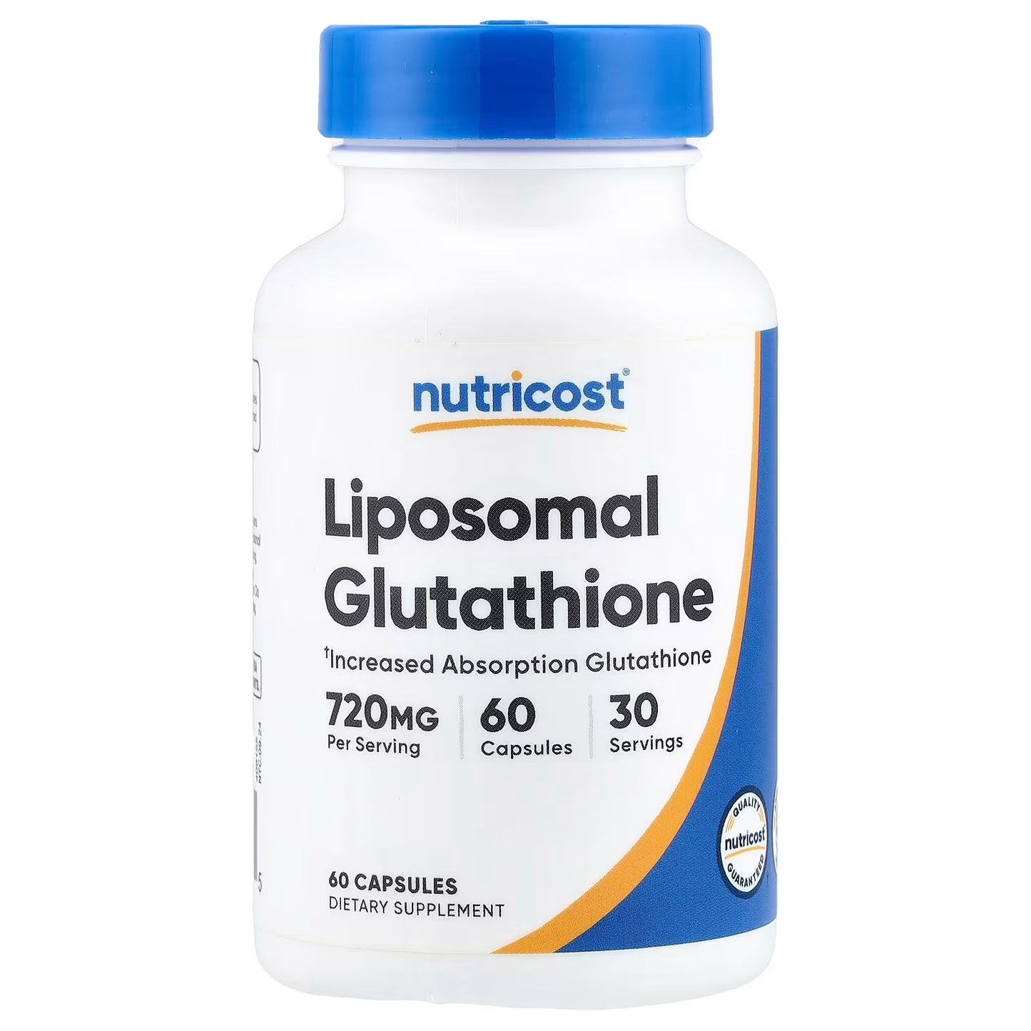 Nutricost Liposomal Glutathione 720mg – 60 Vegan Capsules, 30 Servings, GMO-Free Supplement