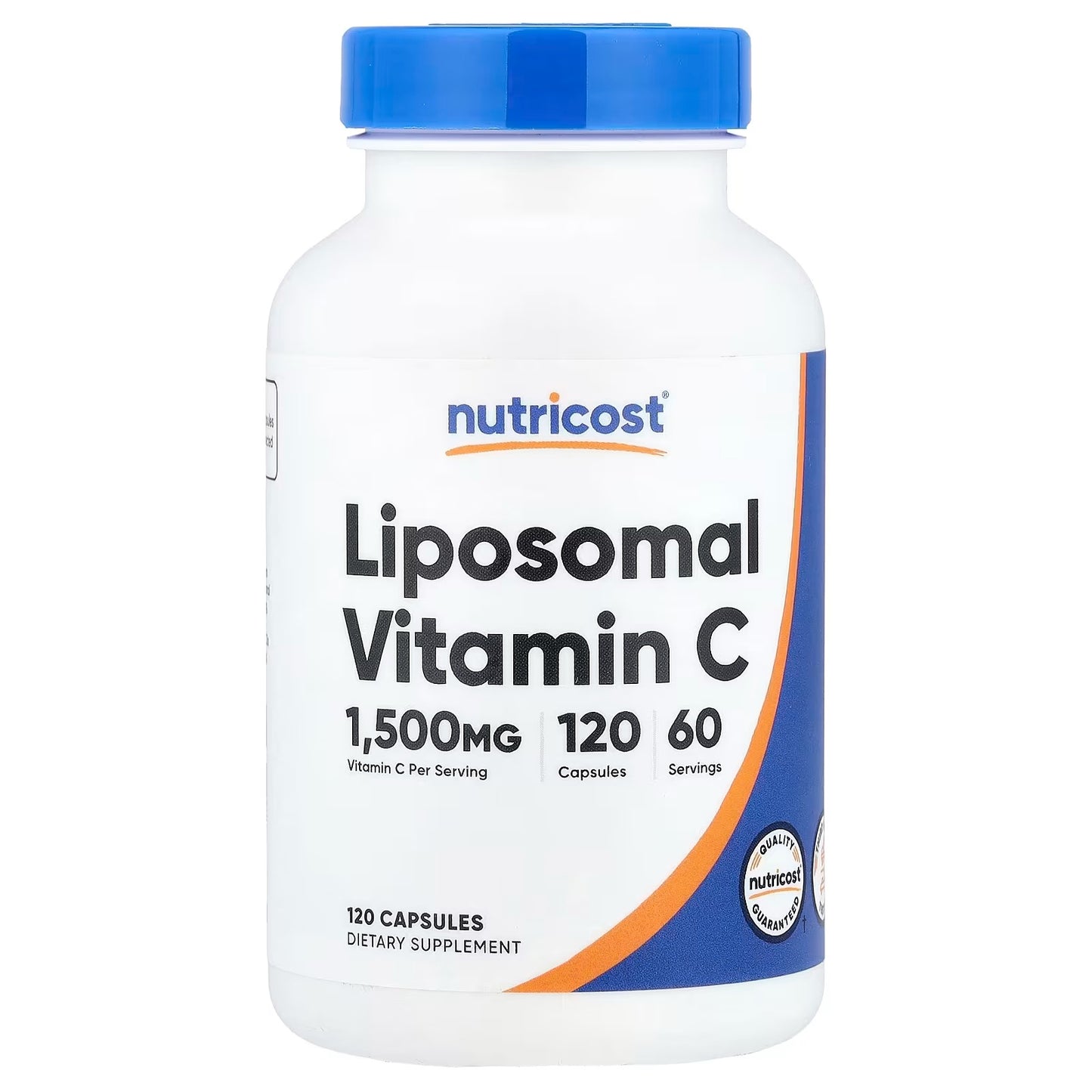 Nutricost Liposomal Vitamin C 1500mg – 120 Vegan Capsules, 60 Servings, Vitamin C Supplement