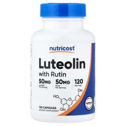 Nutricost Luteolin with Rutin Complex 100mg – 120 Vegetarian Capsules, 50mg Luteolin + 50mg Rutin, Gluten-Free & GMO-Free