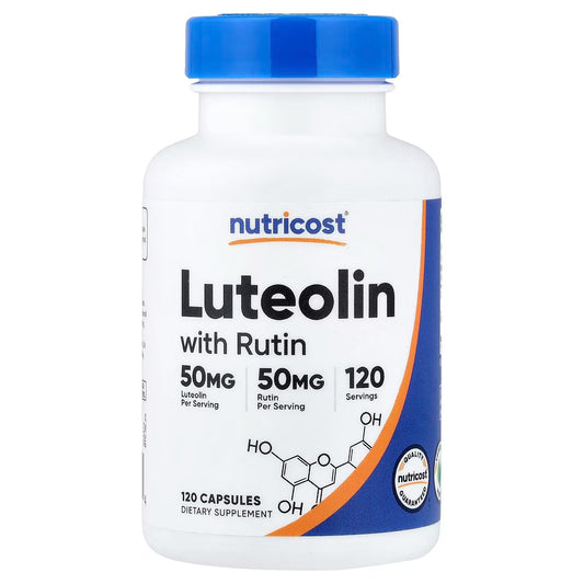 Nutricost Luteolin with Rutin Complex 100mg – 120 Vegetarian Capsules, 50mg Luteolin + 50mg Rutin, Gluten-Free & GMO-Free
