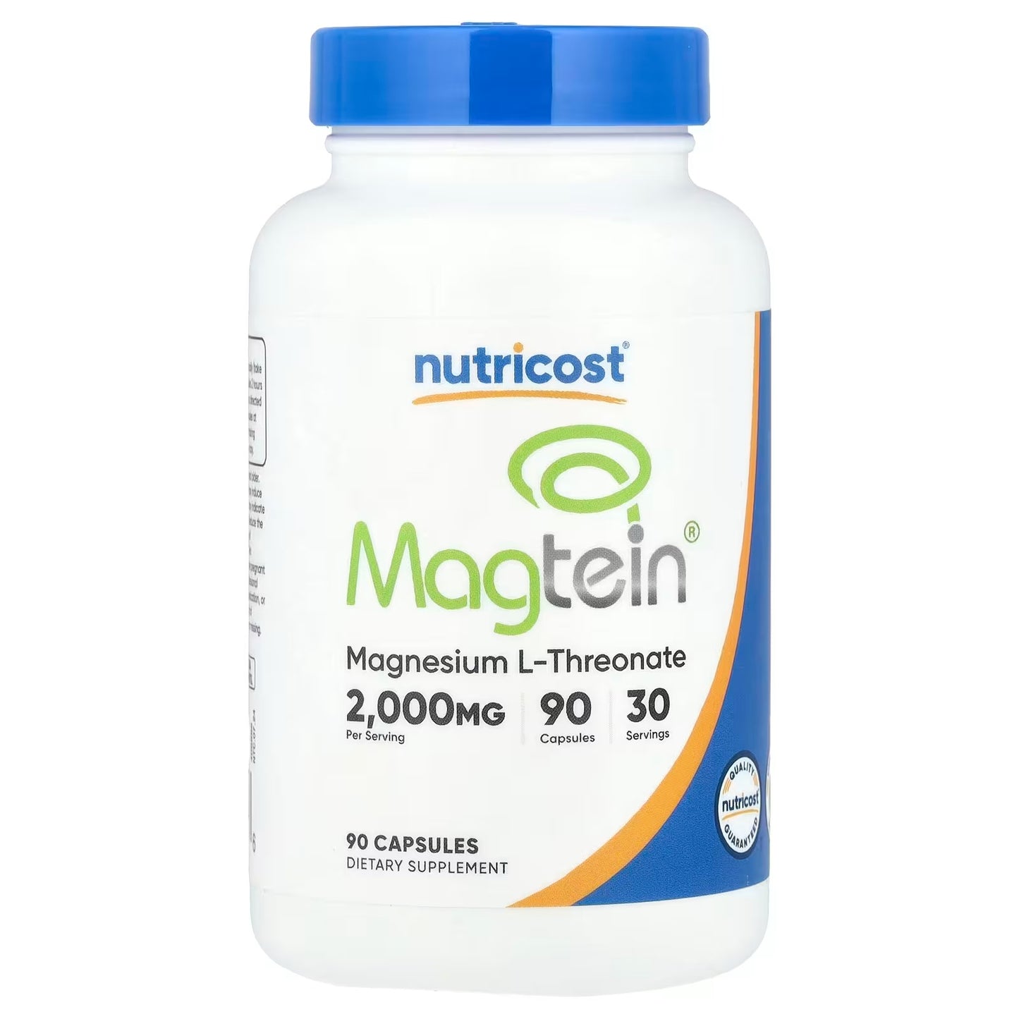 Nutricost Magtein Magnesium L-Threonate 2000mg – 90 Capsules, 30 Servings, Magnesium Supplement