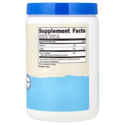 SEO-Optimized Product Title: Nutricost Marine Collagen Powder 8.1oz (227g) – Wild-Caught Pacific Cod, Unflavored Collagen Peptides