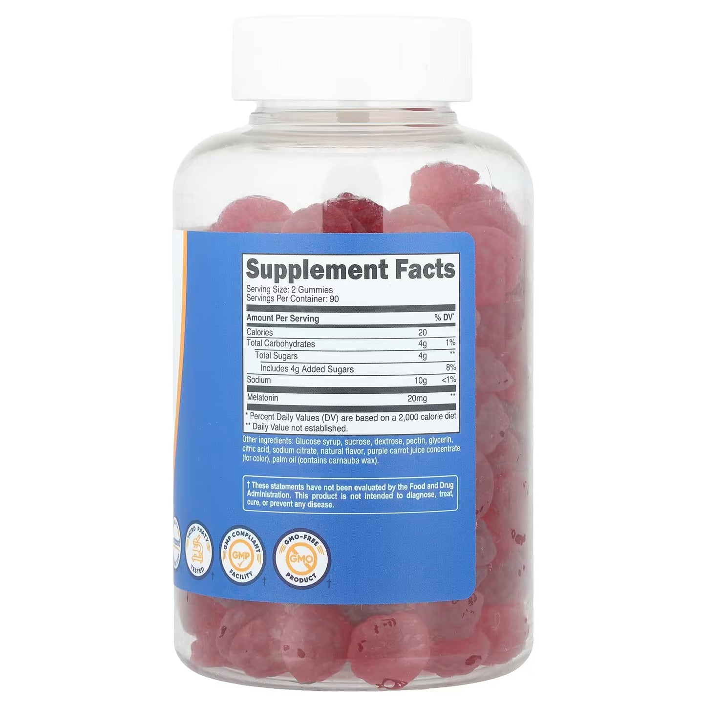 Nutricost Melatonin 10mg Gummies – 180 Strawberry Flavored Gummies, No Corn Syrup Sleep Supplement