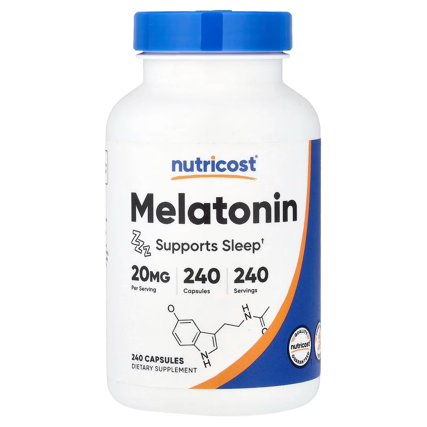 Nutricost Melatonin 20mg – 240 Capsules, Non-GMO & Gluten-Free
