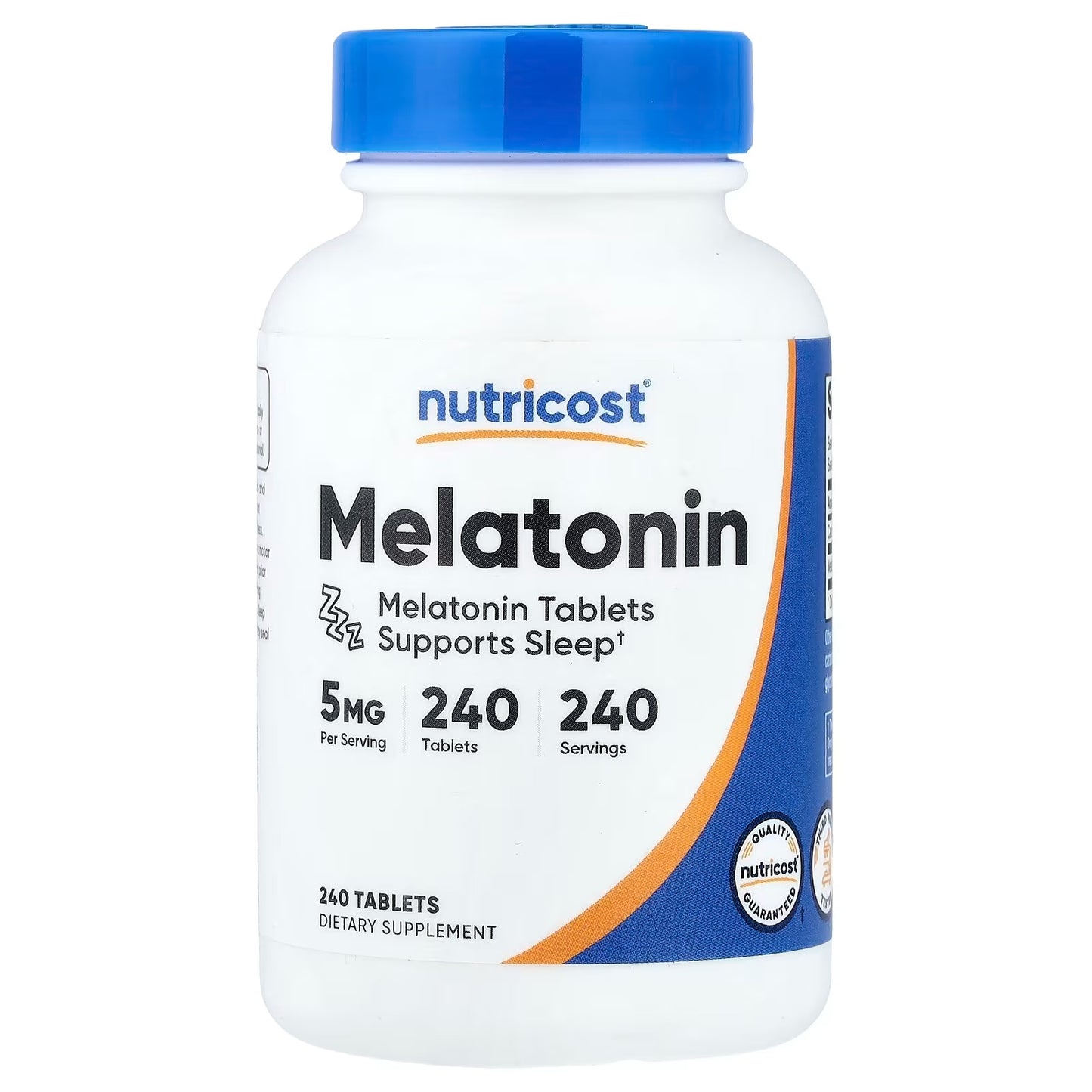 Nutricost Melatonin 5mg – 240 Capsules, Gluten-Free & GMO-Free Sleep Support Supplement