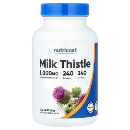 Nutricost Milk Thistle Extract – 240 Capsules | Vegan Gluten-Free & GMO-Free