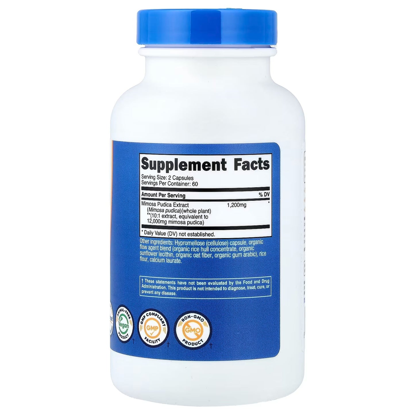 Nutricost Mimosa Pudica Seed Extract – 120 Vegan Capsules, 60 Servings, Herbal Supplement