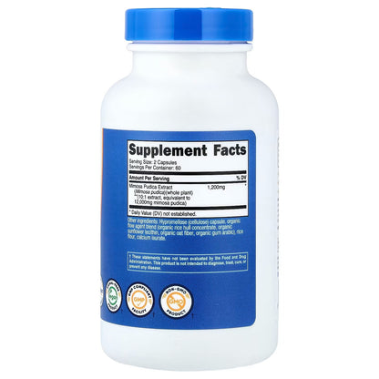 Nutricost Mimosa Pudica Seed Extract – 120 Vegan Capsules, 60 Servings, Herbal Supplement