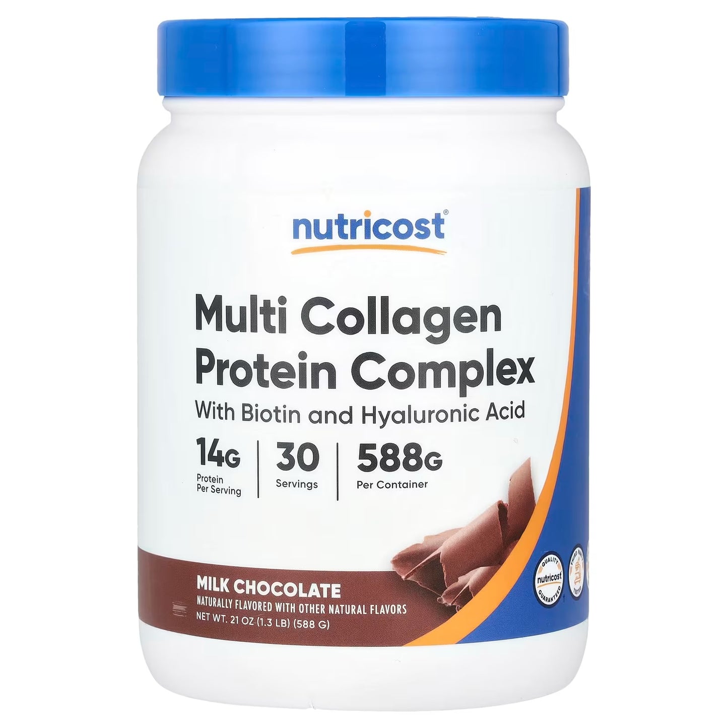 Nutricost Multi Collagen + Beauty & Protein Powder – Milk Chocolate, 30 Servings, Collagen Supplemen