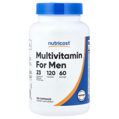 Nutricost Multivitamin for Men – 120 Capsules, Complete Vitamins & Minerals Daily Supplement