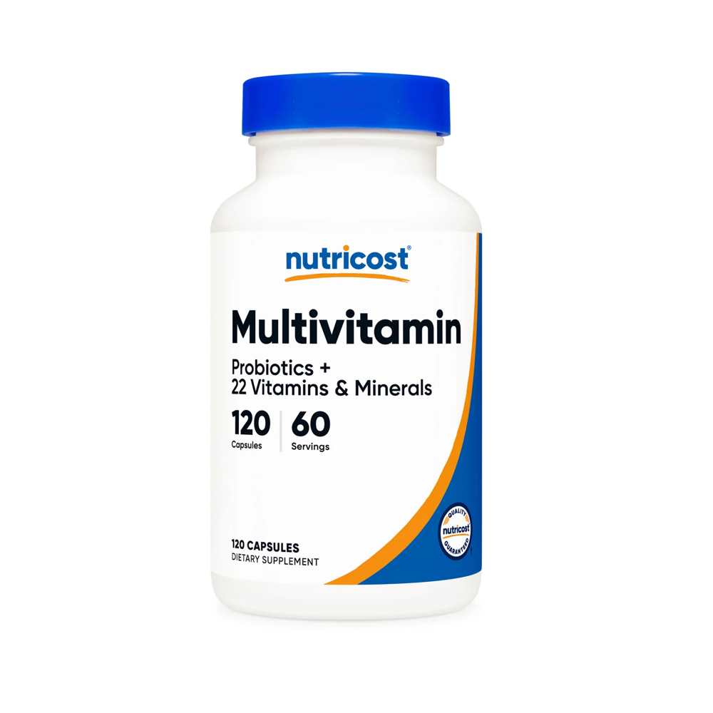 Nutricost Multivitamin Probiotics + 22 Vitamins & Minerals 120 Capsules
