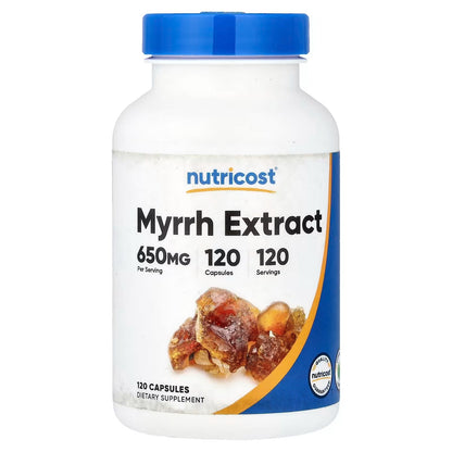 Nutricost Myrrh Extract – 120 Capsules, 120 Servings, GMO-Free Herbal Supplement