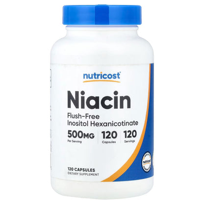 SEO-Optimized Product Title: Nutricost Flush-Free Niacin 500mg – Inositol Hexanicotinate, 120 Capsules, Vitamin B3 Supplement