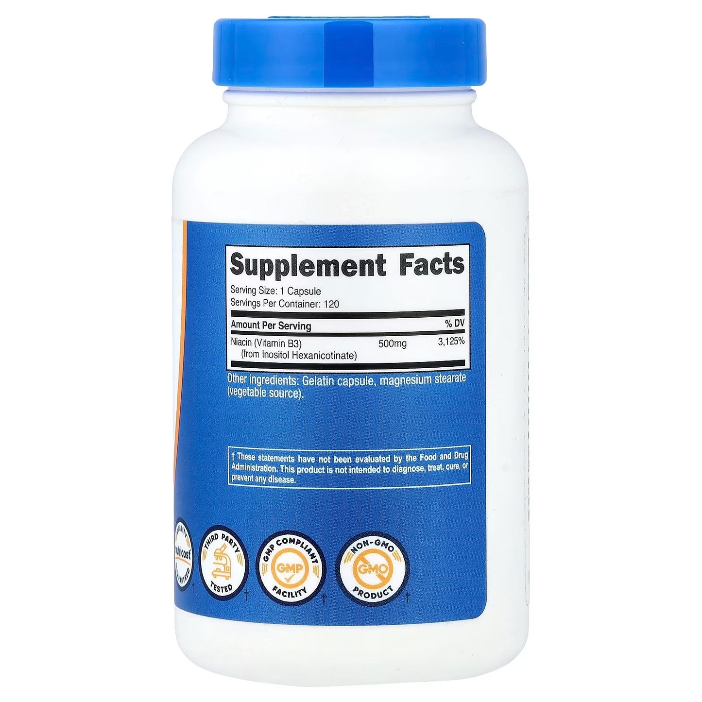 SEO-Optimized Product Title: Nutricost Flush-Free Niacin 500mg – Inositol Hexanicotinate, 120 Capsules, Vitamin B3 Supplement