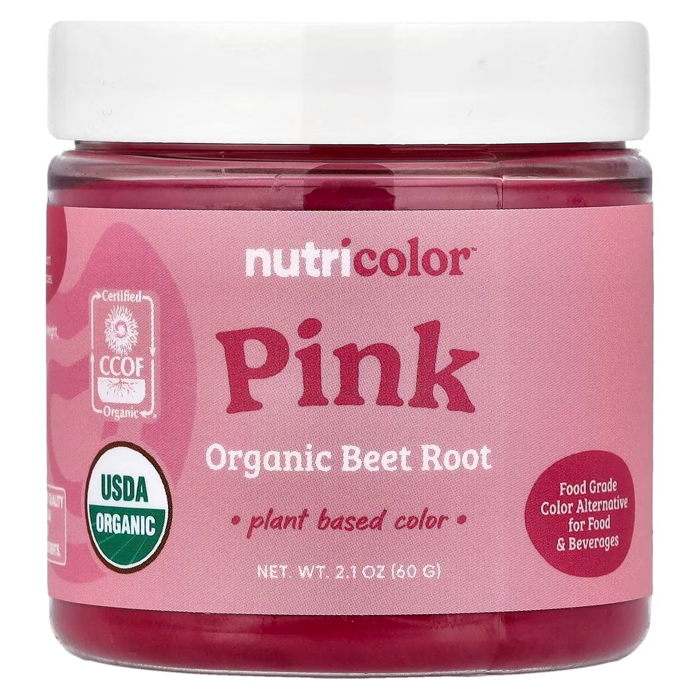 Nutricost Pink Plant-Based Food Coloring – Organic Beet Root Powder, Natural Baking & Food Coloring