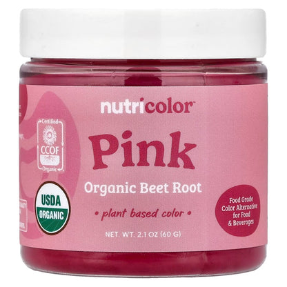 Nutricost Pink Plant-Based Food Coloring – Organic Beet Root Powder, Natural Baking & Food Coloring