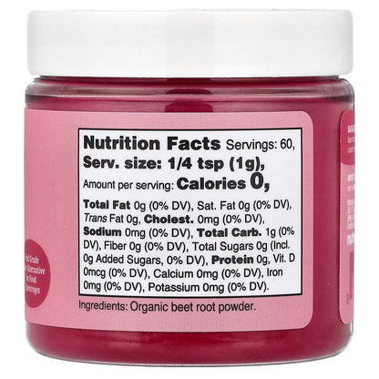 Nutricost Pink Plant-Based Food Coloring – Organic Beet Root Powder, Natural Baking & Food Coloring