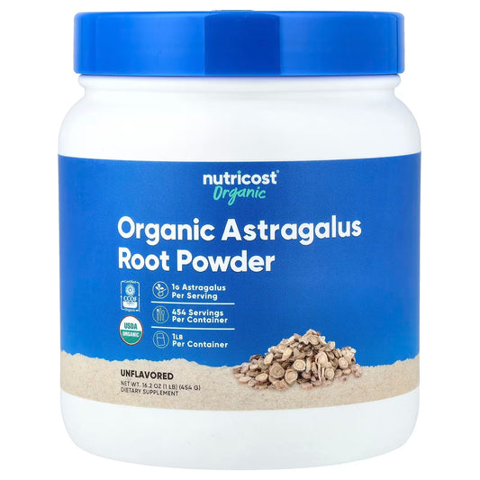 Nutricost Organic Astragalus Root Powder 1 lb (454g) – Vegetarian & Gluten-Free Herbal Supplement