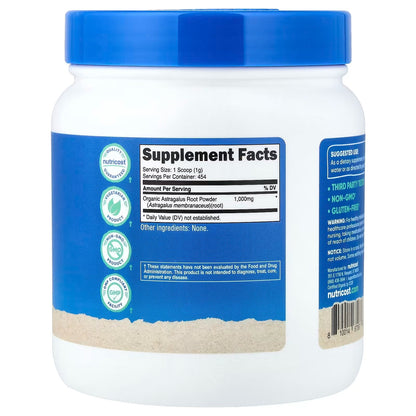 Nutricost Organic Astragalus Root Powder 1 lb (454g) – Vegetarian & Gluten-Free Herbal Supplement