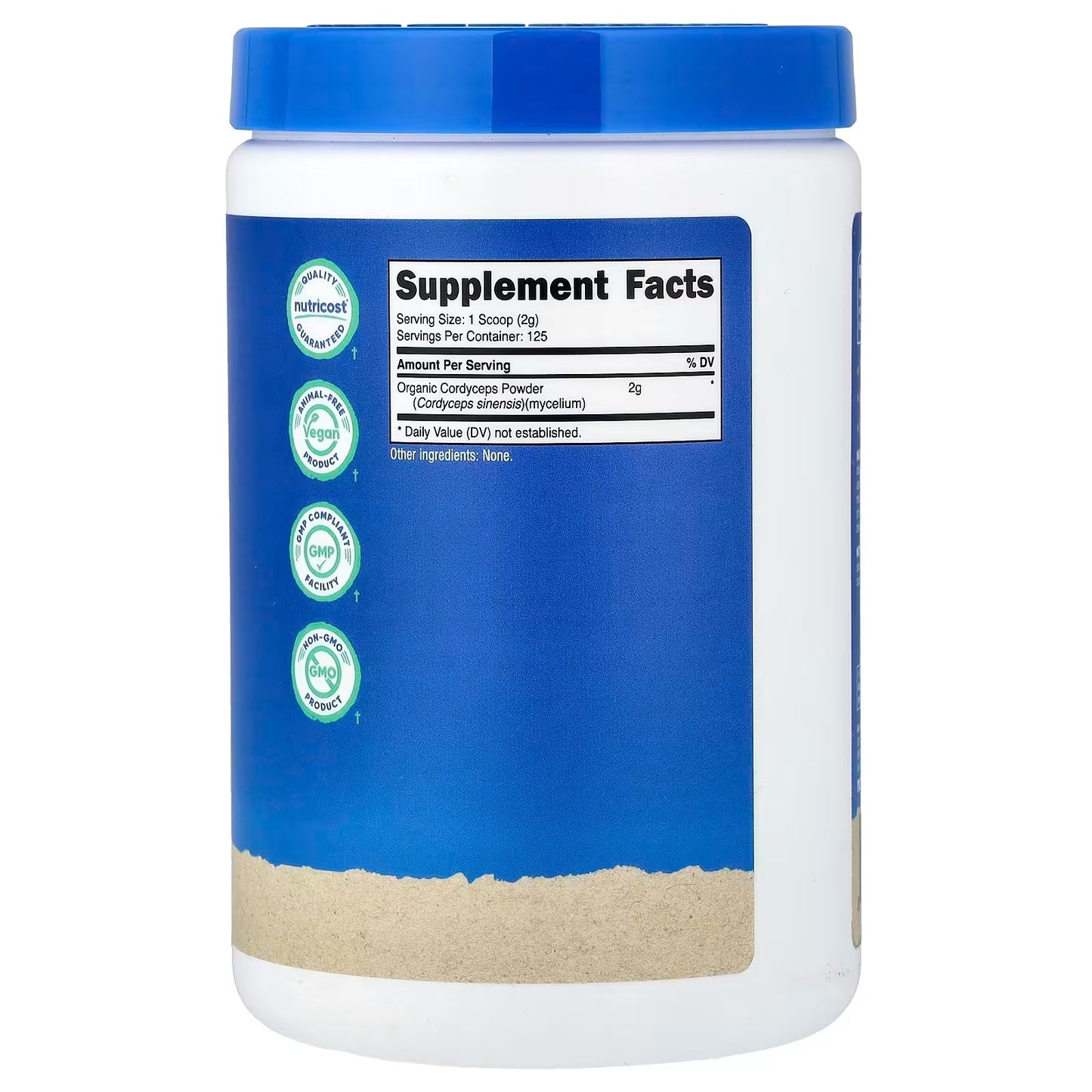 Nutricost Organic Cordyceps Mushroom Powder 250g – USDA Certified Organic Functional Mushroom Powder