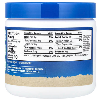 Nutricost Organic Cranberry Powder 8oz (227g) – 5g Per Serving, Gluten-Free Superfood Supplement