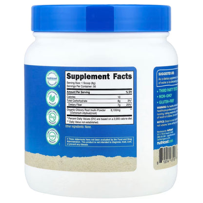 Nutricost Organic Inulin Powder 1 lb (454g) – USDA Certified Organic Prebiotic Fiber Supplement