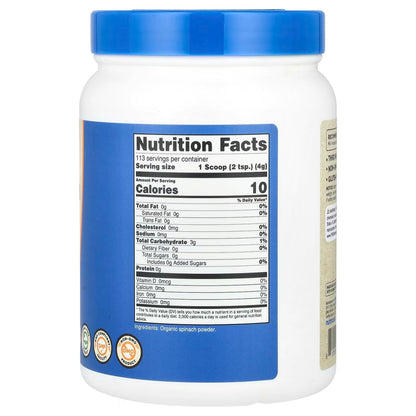 Nutricost Organic Spinach Powder 1 lb (454g) – Certified Organic, Pure & Gluten-Free Greens Powder