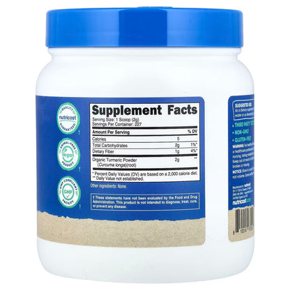 Nutricost Organic Turmeric Root Powder 1 lb (454g) – USDA Certified Organic Turmeric
