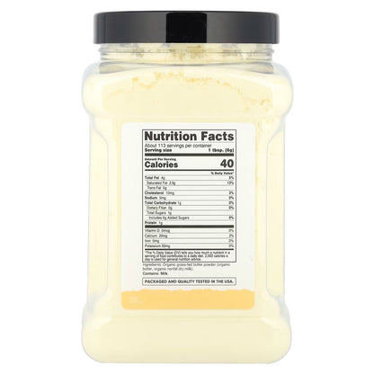 Nutricost Organic Grass-Fed Butter Powder 1.5 lbs (680g) – Premium Dairy Butter Powder