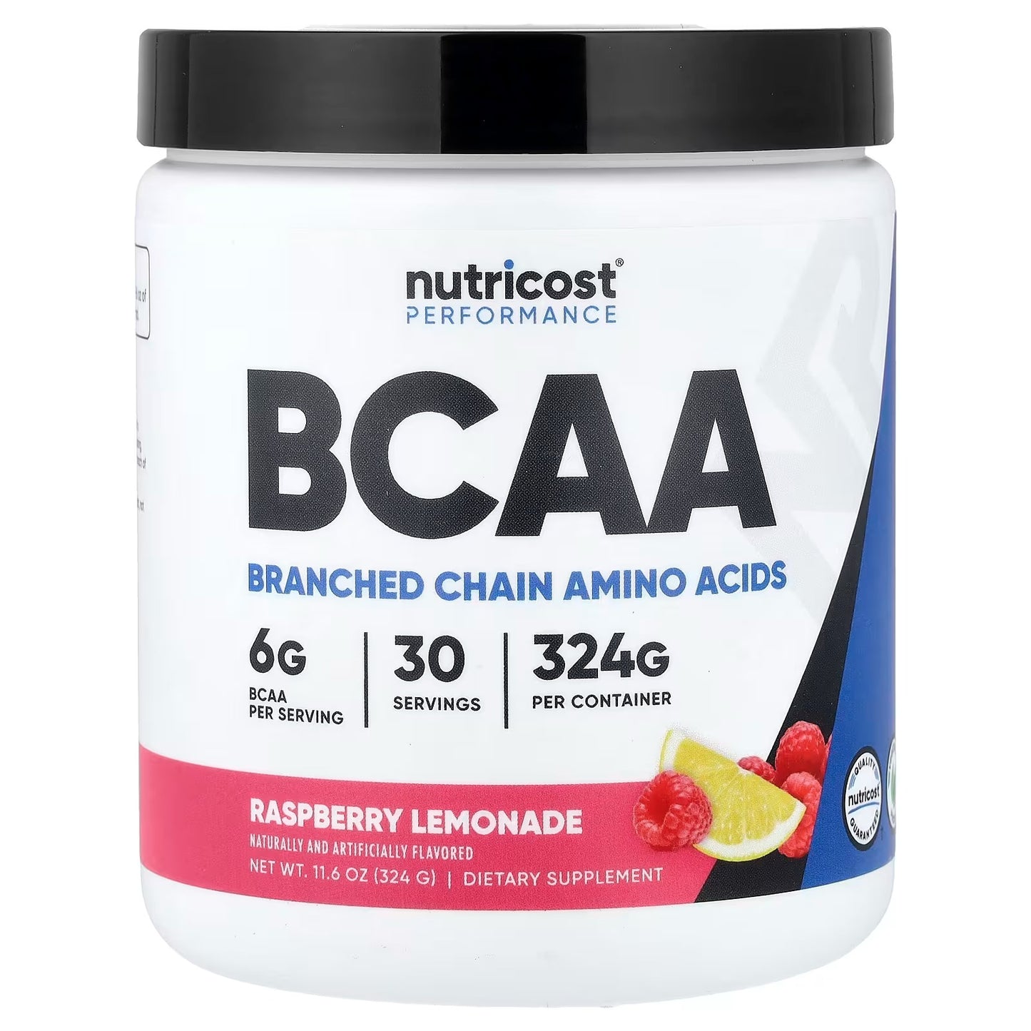 Nutricost BCAA Powder 2:1:1 – Raspberry Lemonade, 90 Servings, Branched-Chain Amino Acid Supplement