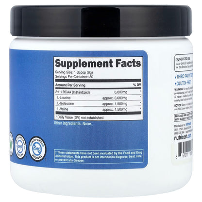 Nutricost BCAA + Hydration Powder – BlackBerry Plum, 30 Servings, GMO-Free Amino Acid & Electrolyte Supplement