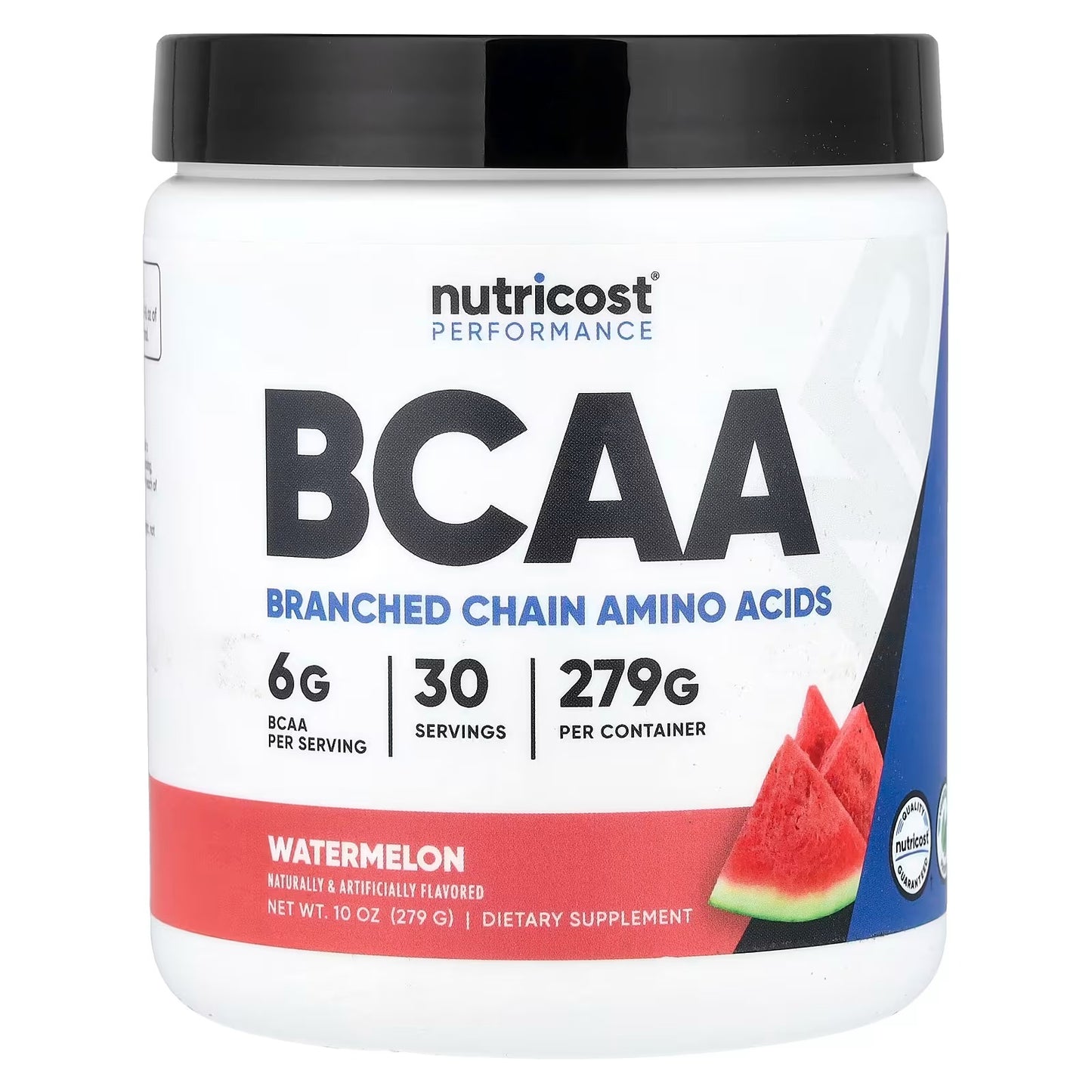 Nutricost BCAA Powder 2:1:1 – Watermelon Flavor, 30 Servings, Branched-Chain Amino Acid Suppleme