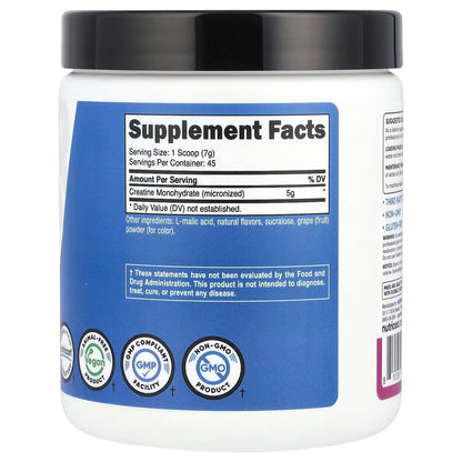 Nutricost Creatine Monohydrate Micronized Powder 500g – 100 Servings, Pure Creatine Supplement