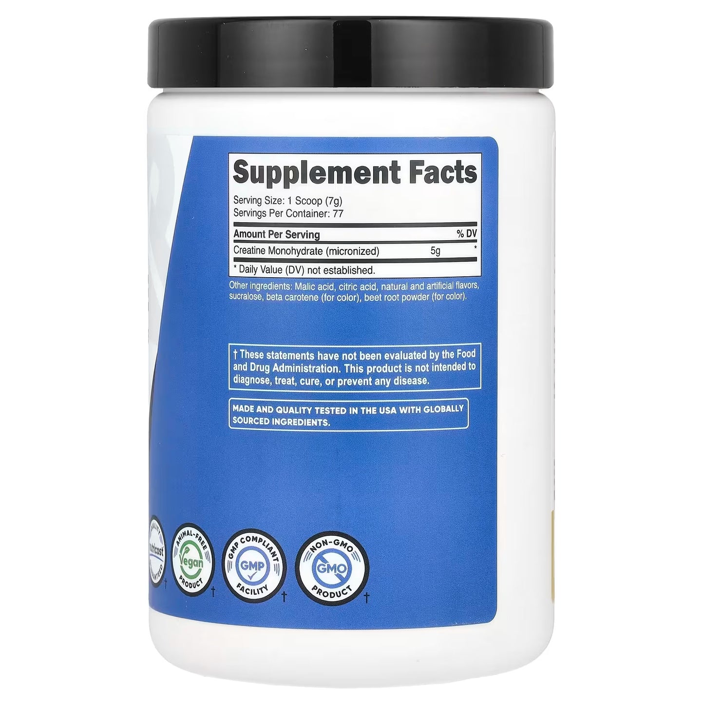 Nutricost Creatine Monohydrate Powder 500g – Pineapple Mango, Micronized, Vegan, Gluten-Free & GMO-Free