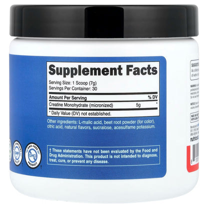 Nutricost Performance Creatine Monohydrate Red Alert 7.4 oz (207g) – Citrus Cherry, Creatine Supplement
