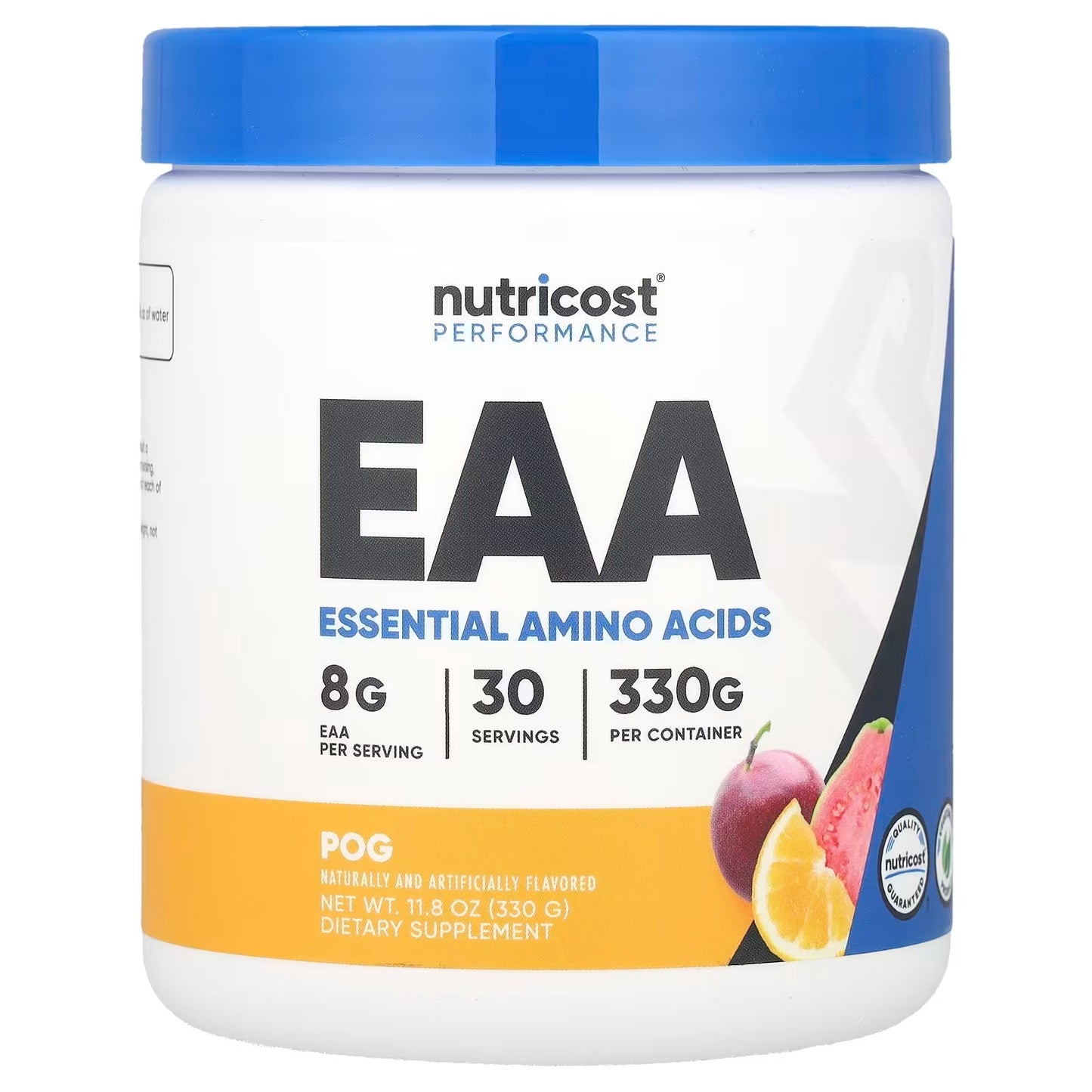 Nutricost EAA Powder – POG Passion Fruit, Orange & Guava, 30 Servings, Essential Amino Acids, GMO-Free & Gluten-Free