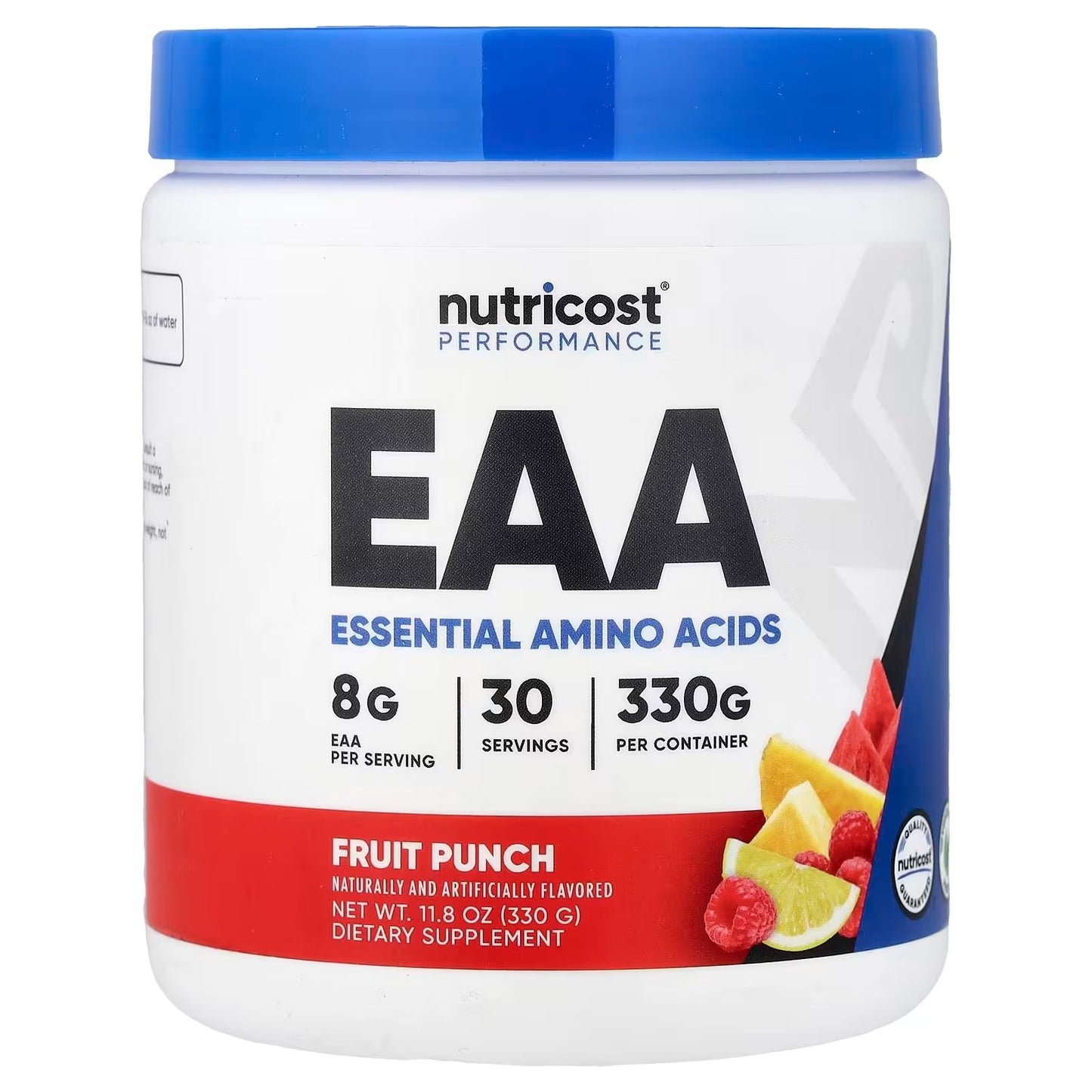 Nutricost EAA Powder – Fruit Punch Essential Amino Acids, 30 Servings, GMO-Free, Gluten-Free & Vegetarian-Friendly