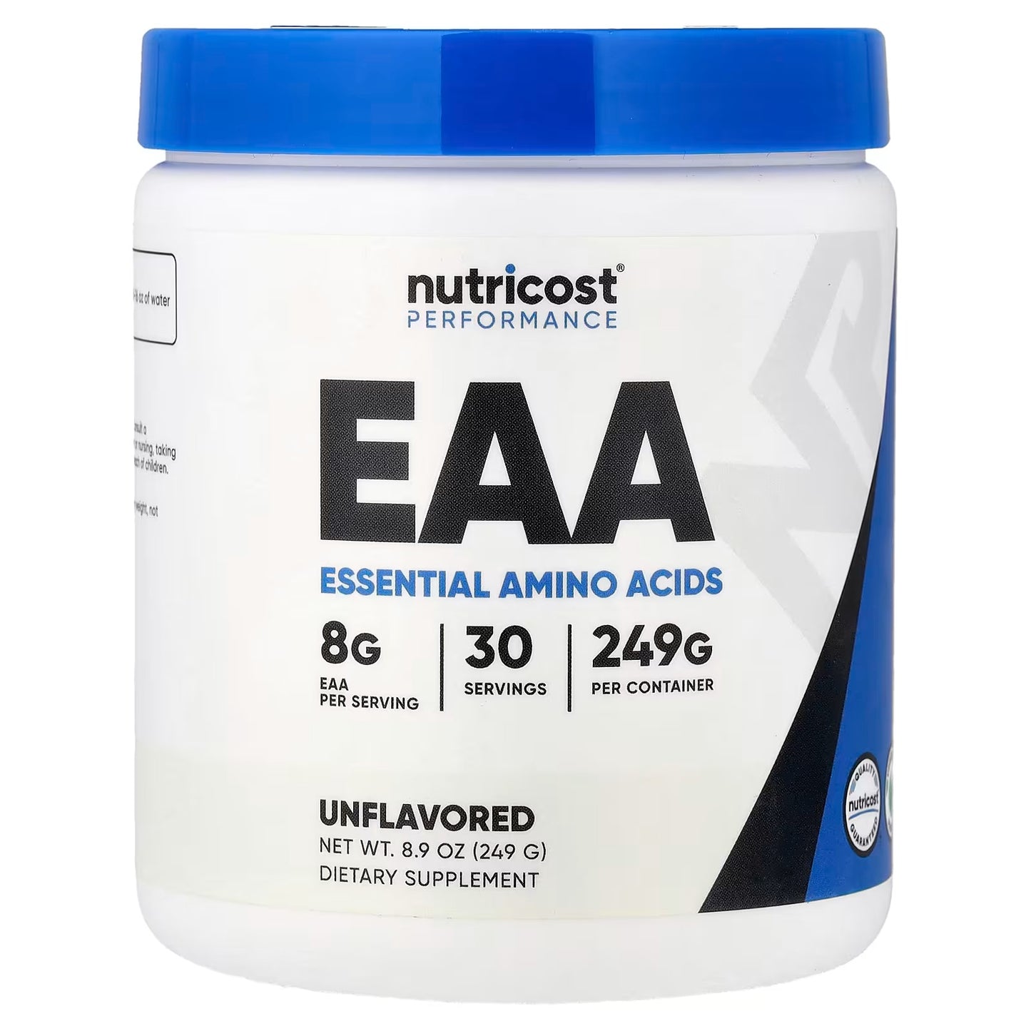 Nutricost EAA Powder – Unflavored Essential Amino Acids, 30 Servings, GMO-Free, Gluten-Free & Vegetarian-Friendly