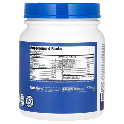 Nutricost Pre-X Extreme Pre-Workout Powder – Peach Mango, 30 Servings, Advanced Workout Formula