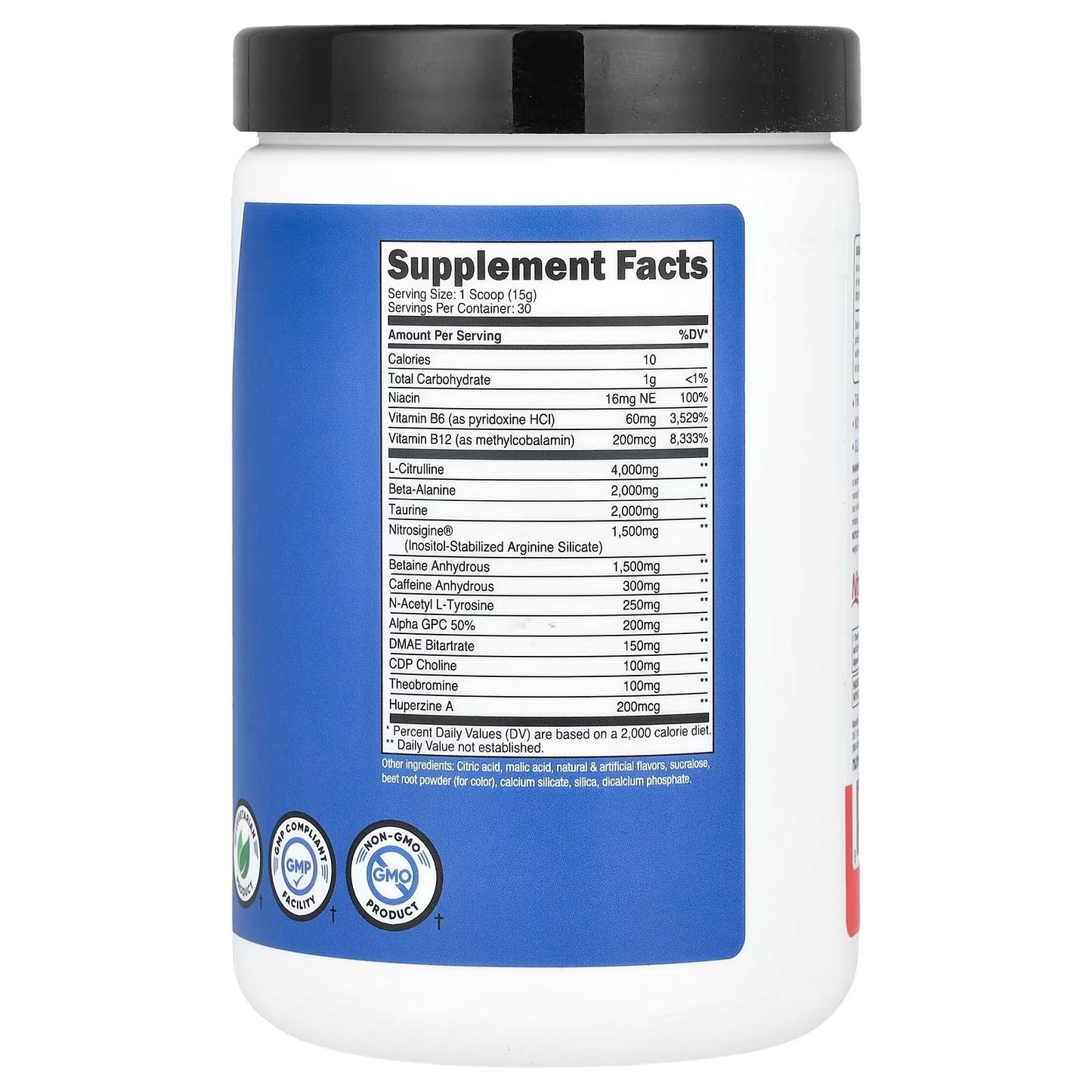 Nutricost Pre-X Xtreme Pre-Workout Powder – Fruit Punch, 30 Servings, Advanced Workout Formula