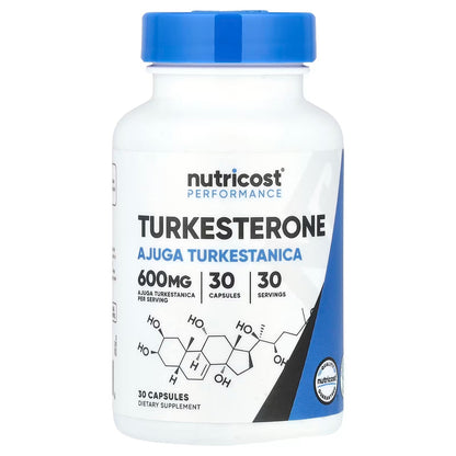 Nutricost Turkesterone 600mg – 120 Capsules, Dietary Supplement for Fitness & Performance