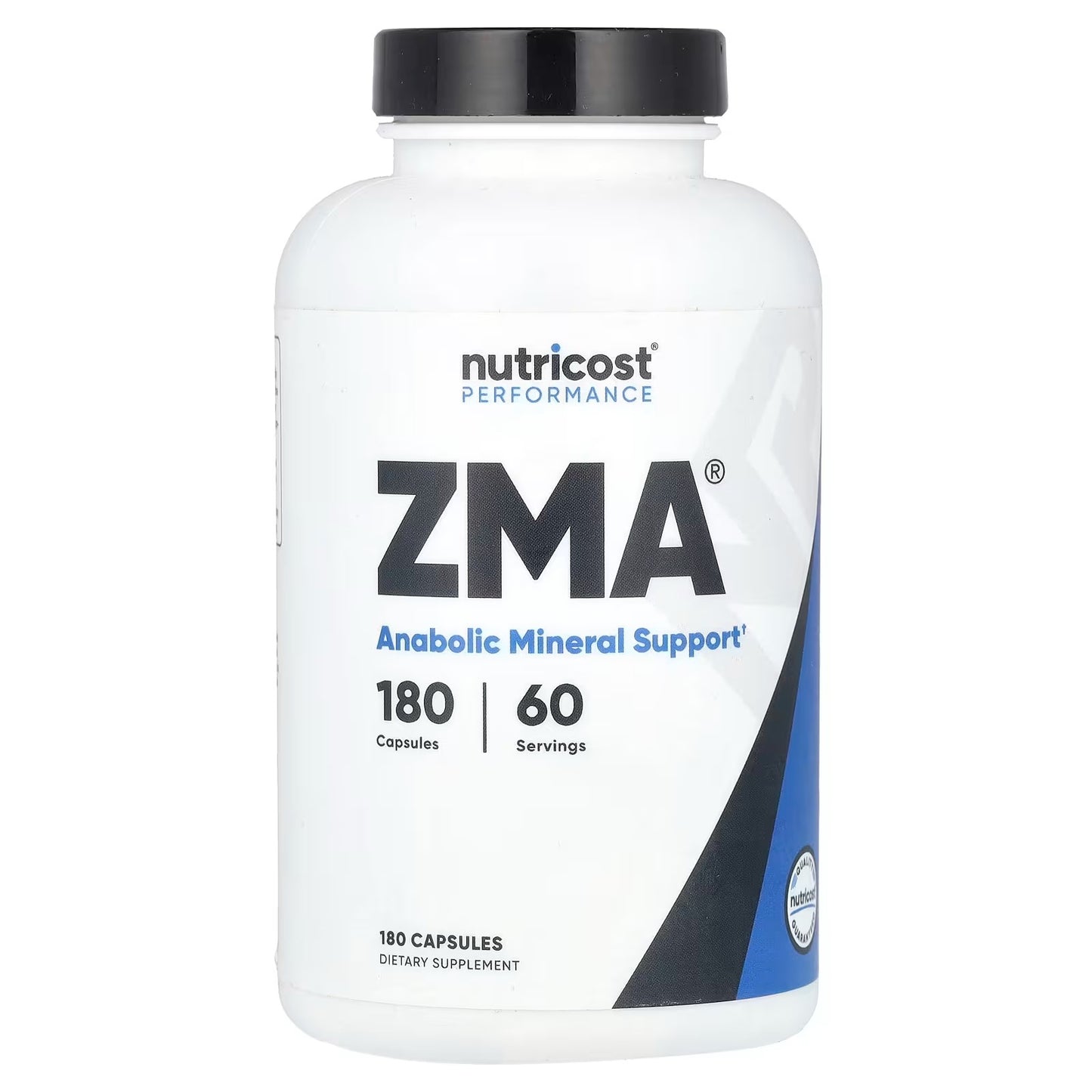 Nutricost ZMA Supplement – 180 Capsules, Zinc Magnesium & Vitamin B6, Non-GMO & Gluten-Free