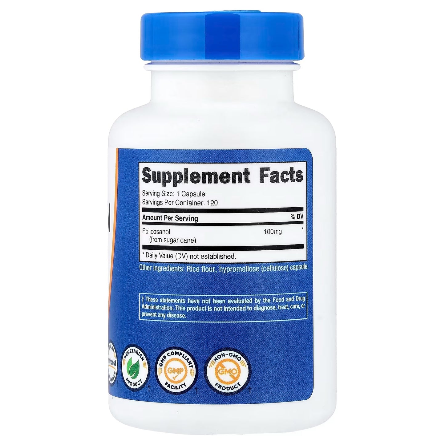 Nutricost Policosanol 100mg – 120 Capsules, Gluten-Free Supplement