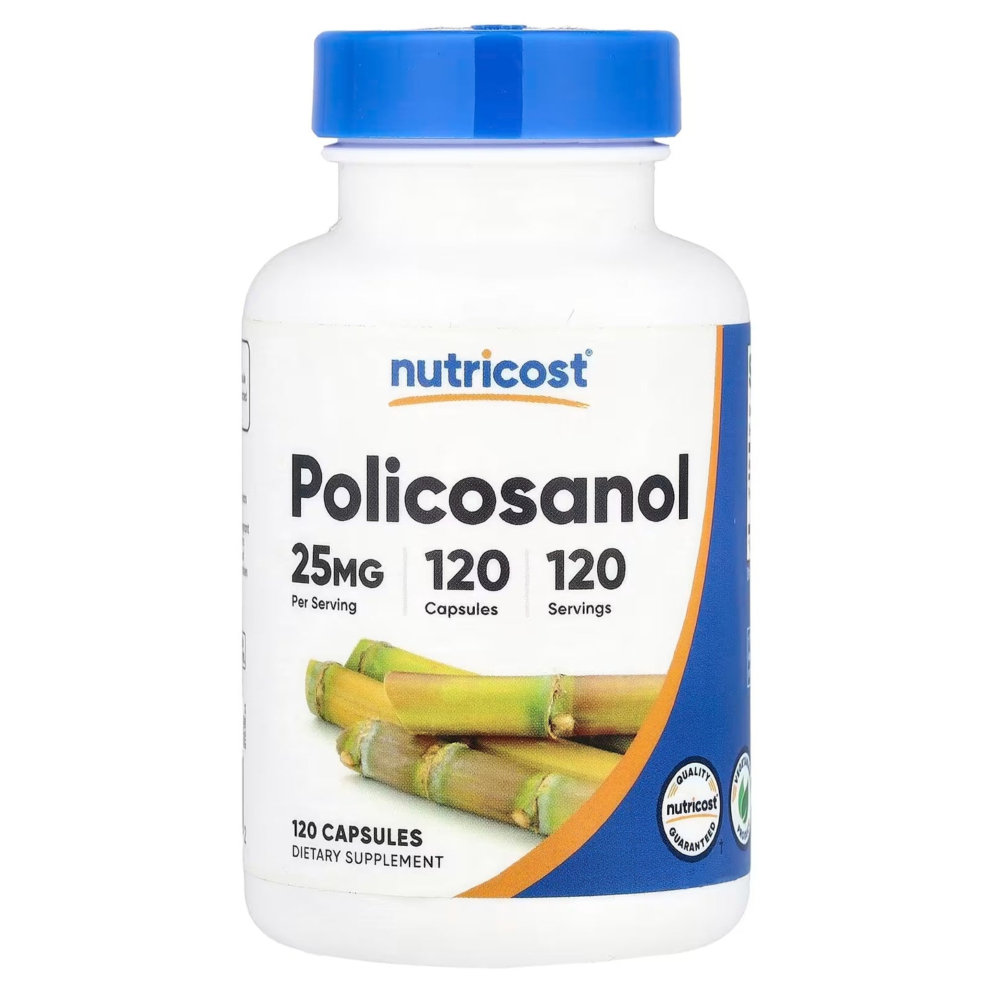 Nutricost Policosanol 25mg – 120 Capsules, Gluten-Free & GMO-Free Dietary Supplement