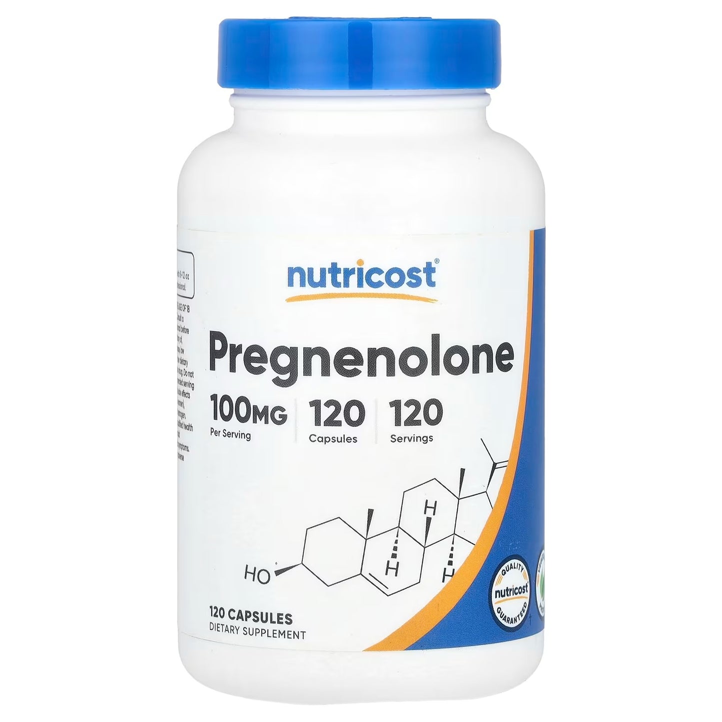 Nutricost Pregnenolone 100mg – 120 Vegetarian Capsules, Gluten-Free & GMO-Free