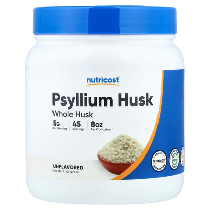 Nutricost Psyllium Husk 1500mg – 500 Capsules, Gluten-Free & GMO-Free Fiber Supplement