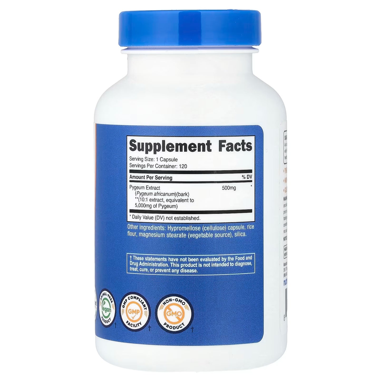 Nutricost Pygeum Extract – 120 Vegan Capsules, 120 Servings, GMO-Free & Gluten-Free