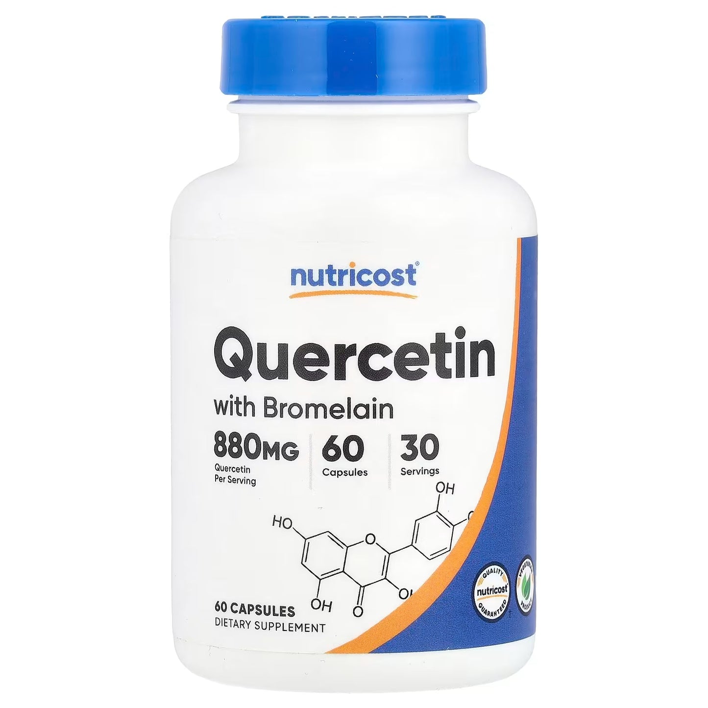 Nutricost Quercetin with Bromelain 880mg – 120 Capsules, 60 Servings, Antioxidant Supplement
