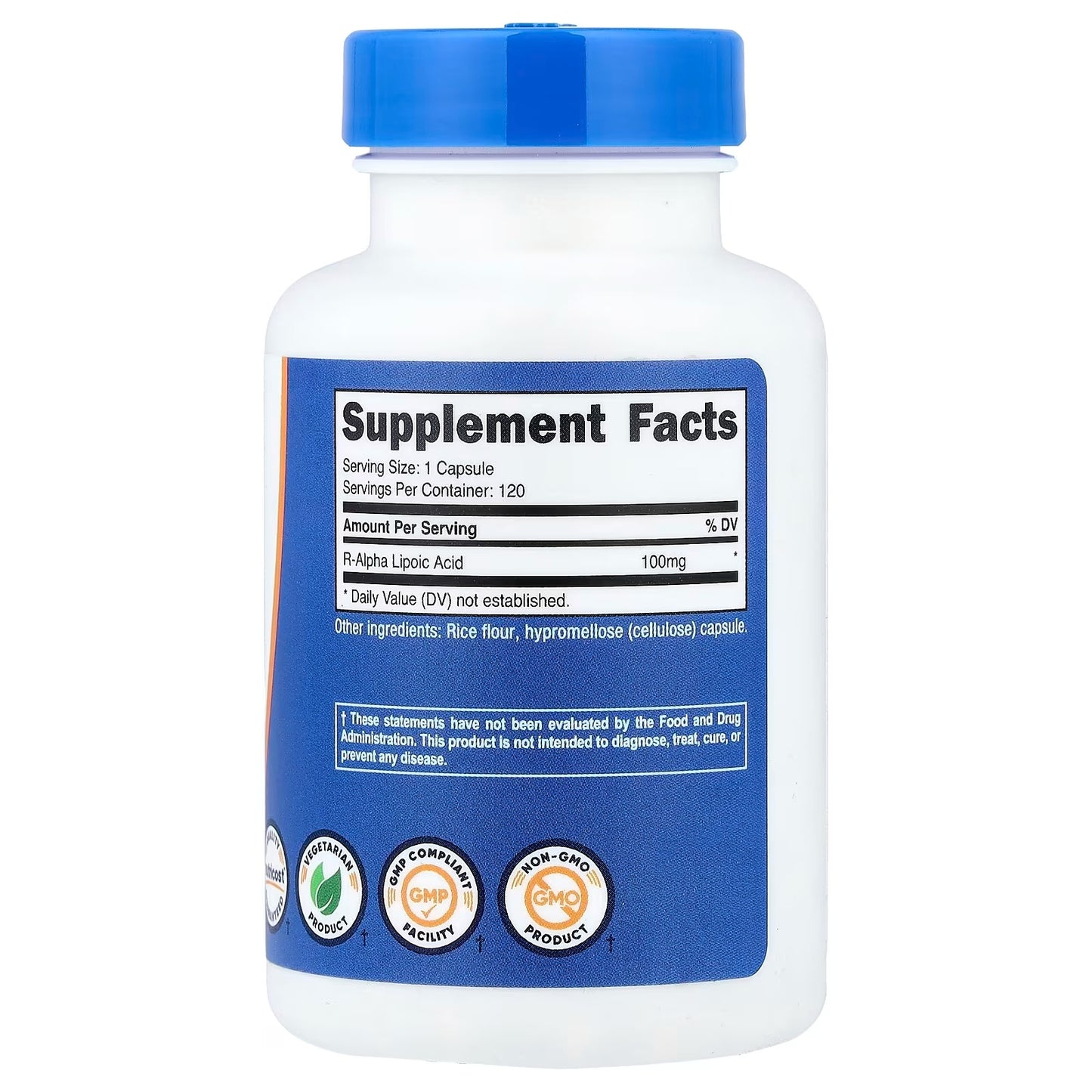 Nutricost R-Alpha Lipoic Acid 100mg – 120 Vegetarian Capsules, Gluten-Free & GMO-Free